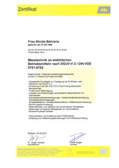 Messetechnik an elektrischen Betriebsmitteln nach DGUV-V-3 DIN VDE 0701-0702