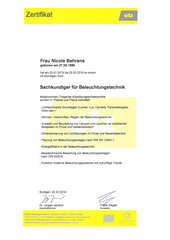 Sachkundiger für Beleuchtungstechnik