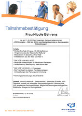 Teilnahmebestätigung